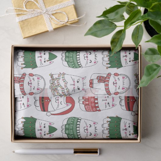 可愛おもしろいいXマス 薄葉紙 (ギフト)