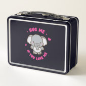 可愛おもしろいくて可愛い象 メタルランチボックス (裏面)