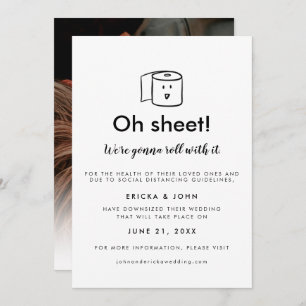 可愛おもしろいくて小さ結婚い写真 案内状