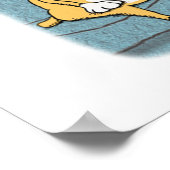 可愛おもしろいくて疲れた犬 ポスター (角)