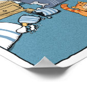 可愛おもしろいくて腐った破壊猫 ポスター (角)