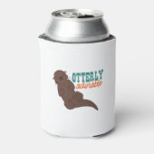 可愛おもしろいらしいカワウソの動物 缶クーラー (缶裏面)