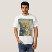 可愛おもしろいらしい子猫 Tシャツ (正面フル)