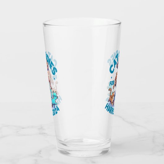 可愛おもしろいガーリーい子なし猫レディーカマラハリス タンブラーグラス (右)