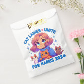 可愛おもしろいガーリーい子なし猫レディーユナイト・ハリス フェイバーバッグ (封をした状態)