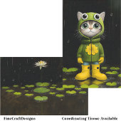 可愛お洒落いカエルの子猫コートBP5Aデコpage 薄葉紙