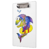 可愛お洒落いカラフルシャーク クリップボード (左)