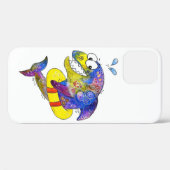 可愛お洒落いカラフルシャーク Case-Mate iPhoneケース (裏面 (横))