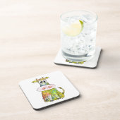 可愛お洒落いカラフル牛 コースター (右側)