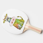 可愛お洒落いカラフル牛 卓球ラケット (横)