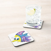 可愛お洒落いカラフル魚 コースター (右側)