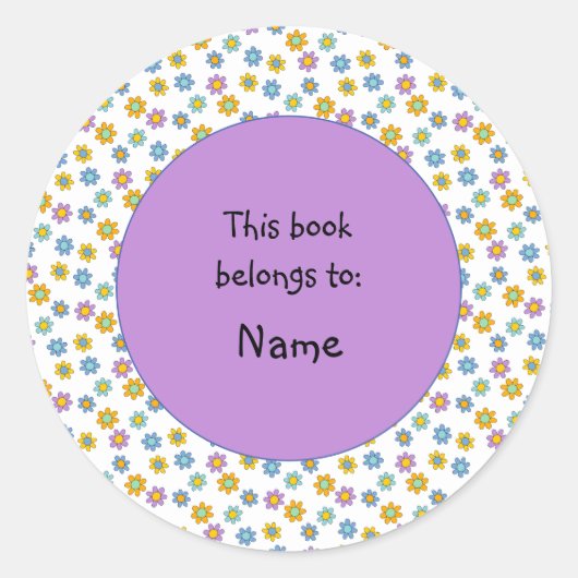 可愛お洒落いカラフル ラウンドシール (正面)