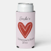 可愛お洒落いガレンティンの日 スリム缶クーラー (Seltzer正面)