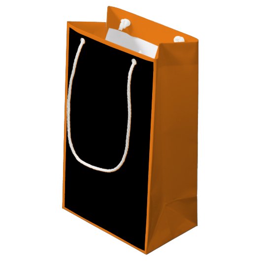 可愛お洒落いハロウィン黒猫 スモールペーパーバッグ (裏面アングル)