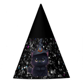 可愛お洒落いハロウィン黒猫 パーティーハット