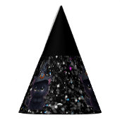 可愛お洒落いハロウィン黒猫 パーティーハット (左)