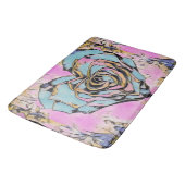 可愛お洒落いハートカラフルスケッチ バスマット (アングル)