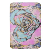 可愛お洒落いハートカラフルスケッチ バスマット (正面縦)