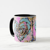 可愛お洒落いハートカラフルスケッチ マグカップ (正面左)