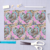 可愛お洒落いハートカラフルスケッチ 薄葉紙 (クラフト)