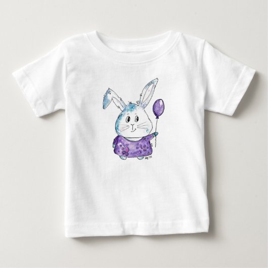 可愛お洒落いバニー ベビーTシャツ (正面)