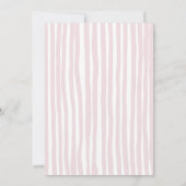 可愛お洒落いピンクのメリークリスマスフォト 招待状 (裏面)