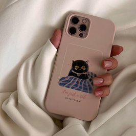 可愛お洒落いピンクの愛猫 iPhone 13ケース