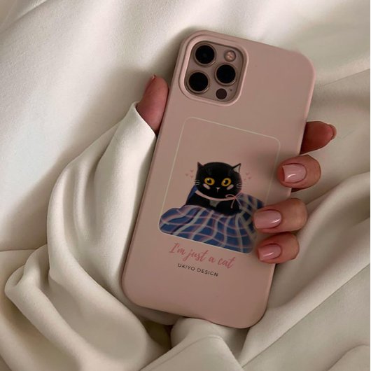 可愛お洒落いピンクの愛猫 Case-Mate iPhoneケース