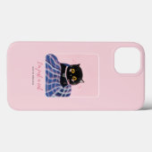 可愛お洒落いピンクの愛猫 Case-Mate iPhoneケース (裏面 (横))