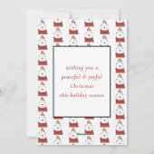 可愛お洒落いメリー明るい書道 シーズンカード (裏面)