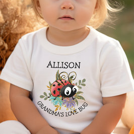 可愛お洒落いラブバグフローラ名 トドラーTシャツ