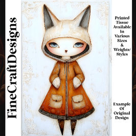 可愛お洒落い人形キツネインスパイアTogs M5デコページ 薄葉紙