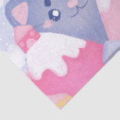 可愛お洒落い太陽に照らされた猫と冬の山 薄葉紙 (詳細)