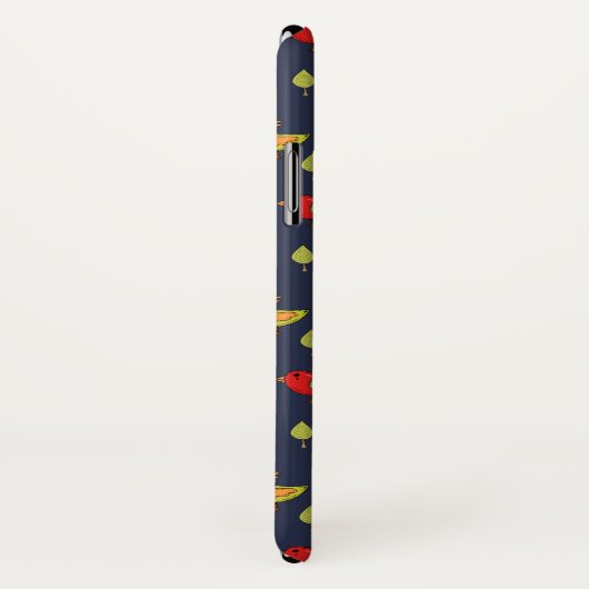 可愛お洒落い手描き鳥柄 Case-Mate iPhoneケース (裏面/右)