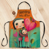 可愛お洒落い母が恋で寝る エプロン