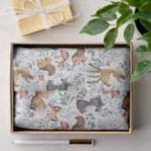 可愛お洒落い水彩木版動物愛護 薄葉紙 (ギフト)