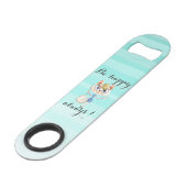 可愛お洒落い猫 – いつも幸せになれ スピード栓抜き (正面アングル)