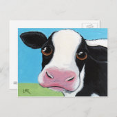 可愛お洒落い白黒はがき ポストカード (正面/裏面)