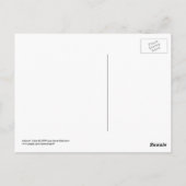 可愛お洒落い白黒はがき ポストカード (裏面)