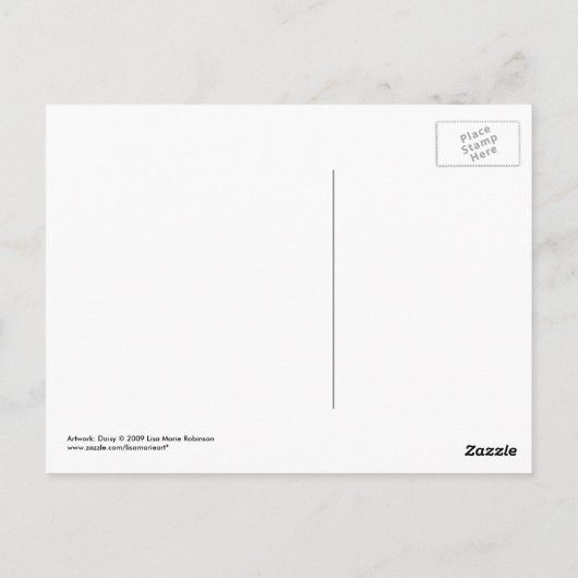 可愛お洒落い白黒はがき ポストカード (裏面)