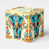 可愛お洒落い結婚インディアンの象感謝してい君 フェイバーボックス (正面サイド)