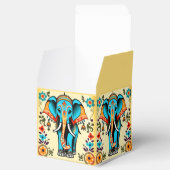 可愛お洒落い結婚インディアンの象感謝してい君 フェイバーボックス (オープン)