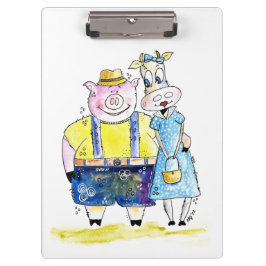 可愛お洒落い豚と牛 クリップボード