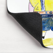 可愛お洒落い豚と牛 マウスパッド (コーナー)