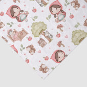 可愛お洒落い赤い乗馬フードストーリーブック 薄葉紙 (詳細)