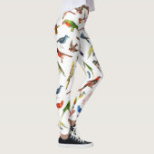 可愛お洒落い赤青の熱帯カラフル レギンス (右)