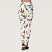 可愛お洒落い赤青の熱帯カラフル レギンス (裏面)