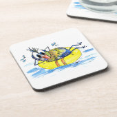 可愛お洒落い鳥の浮き上がり コースター (左側)