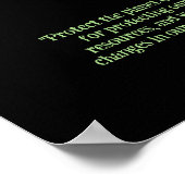 可愛お洒落い鳥保護、地球の日 ポスター (角)