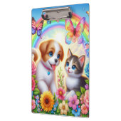 可愛お洒落い/子犬/子猫 クリップボード (左)